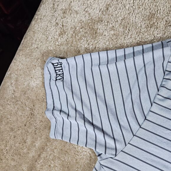 Under Armour The Playoff Polo Men’s Size Large Gray Striped Golf - Picture 3 of 7